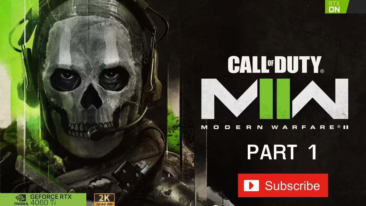 CALL OF DUTY 2022 : Modern Warfare 2 Part 1 Realistic Tactical Gameplay [2K 60FPS]