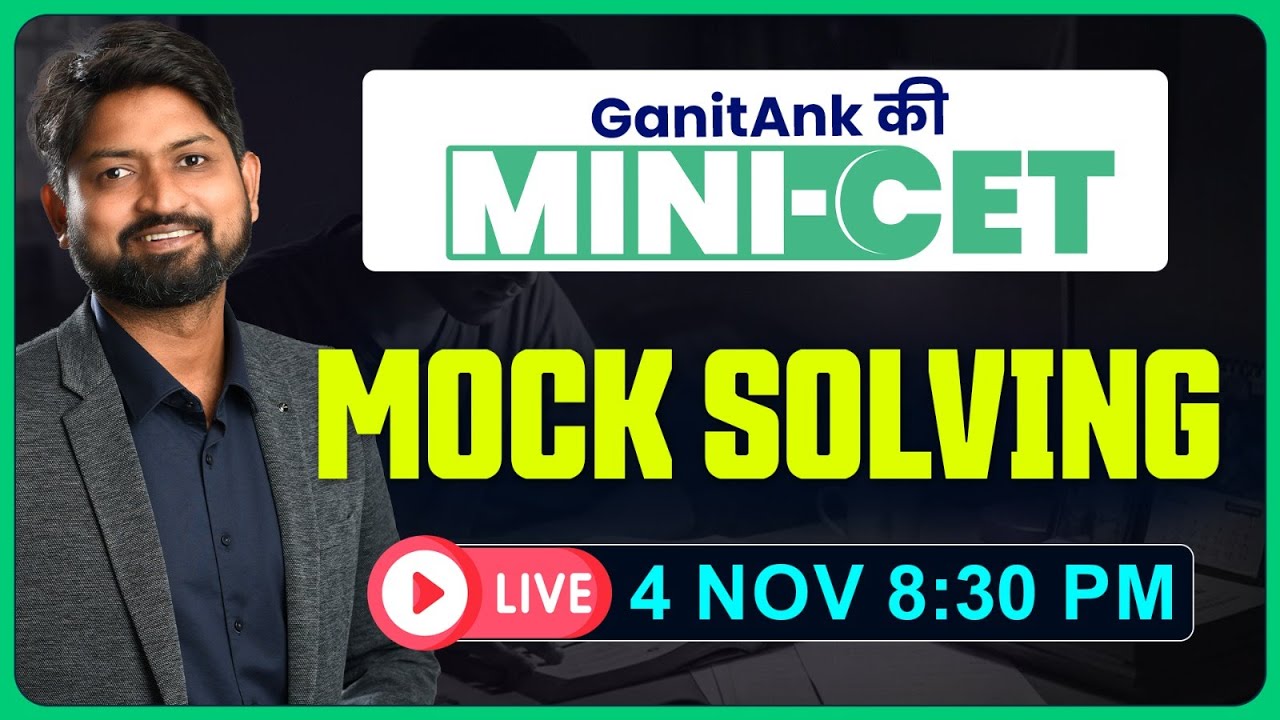 MHT-CET 2026 Mini-CET October  | Full Mock Test Solving & Discussion | Ankush Sir #mhtcet2026