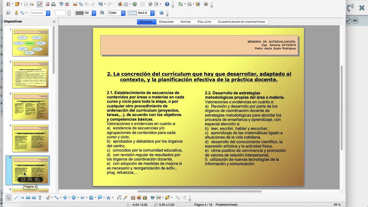 memoria de autoevaluacion tutorial