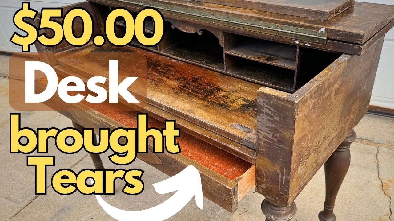 Ep. 123 ANTIQUE Desk RESTORATION Story You WON'T Soon FORGET...