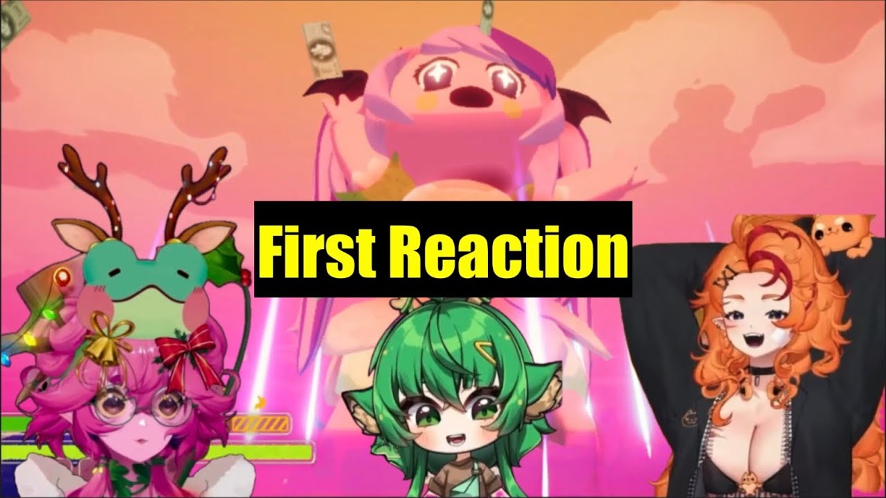 Buffpup, Froggy, Haruka Reacts To Ironmouse in Peak Concert