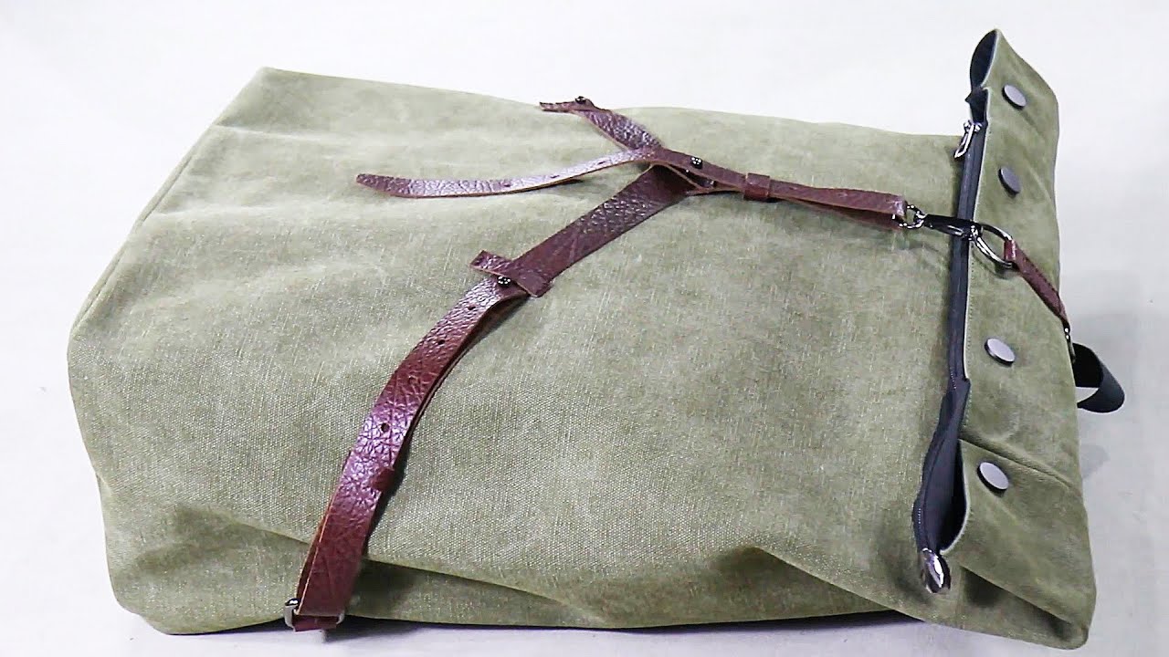 Make a Canvas Backpack [Sewing & Handmade]Make a backpack with canvas and leather