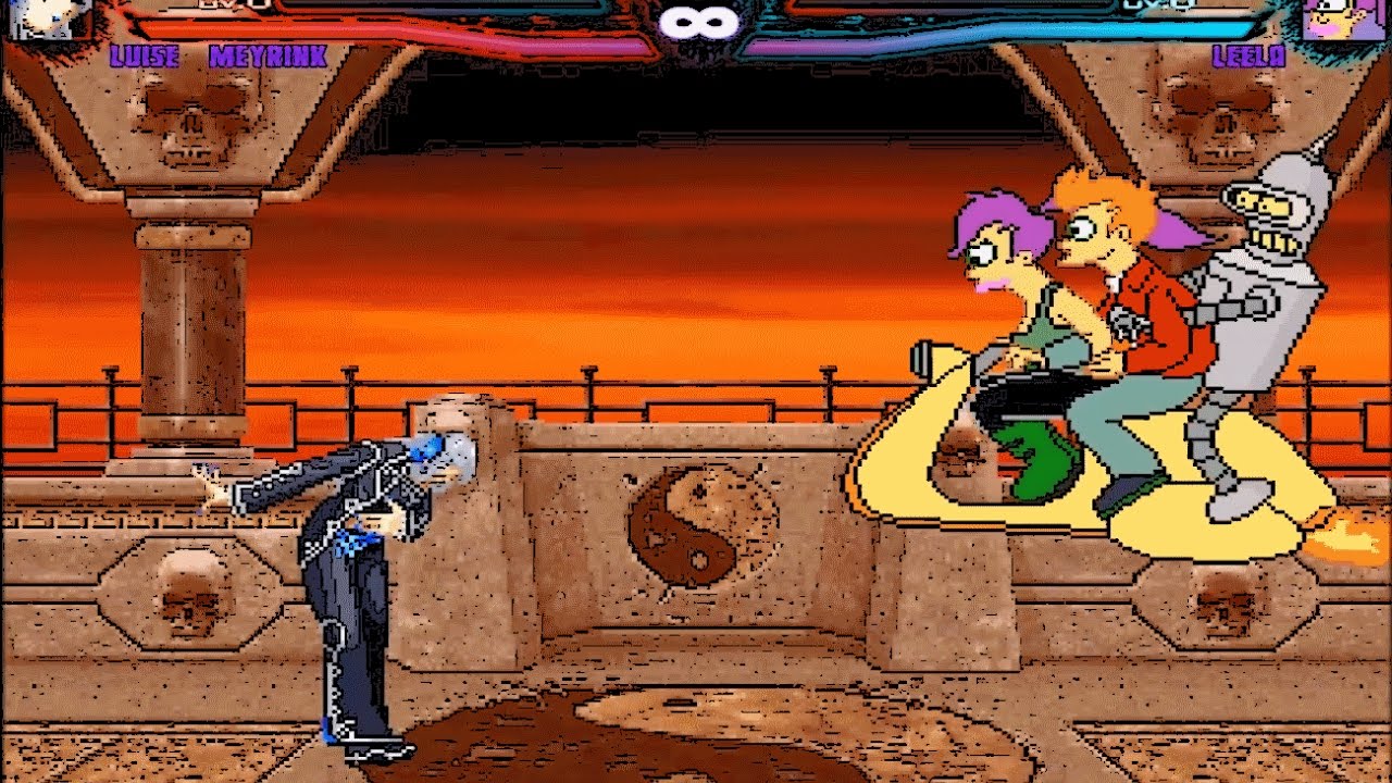 Mugen : Luise Meyrink (KOF) Vs Leela (Futurama) (Request)
