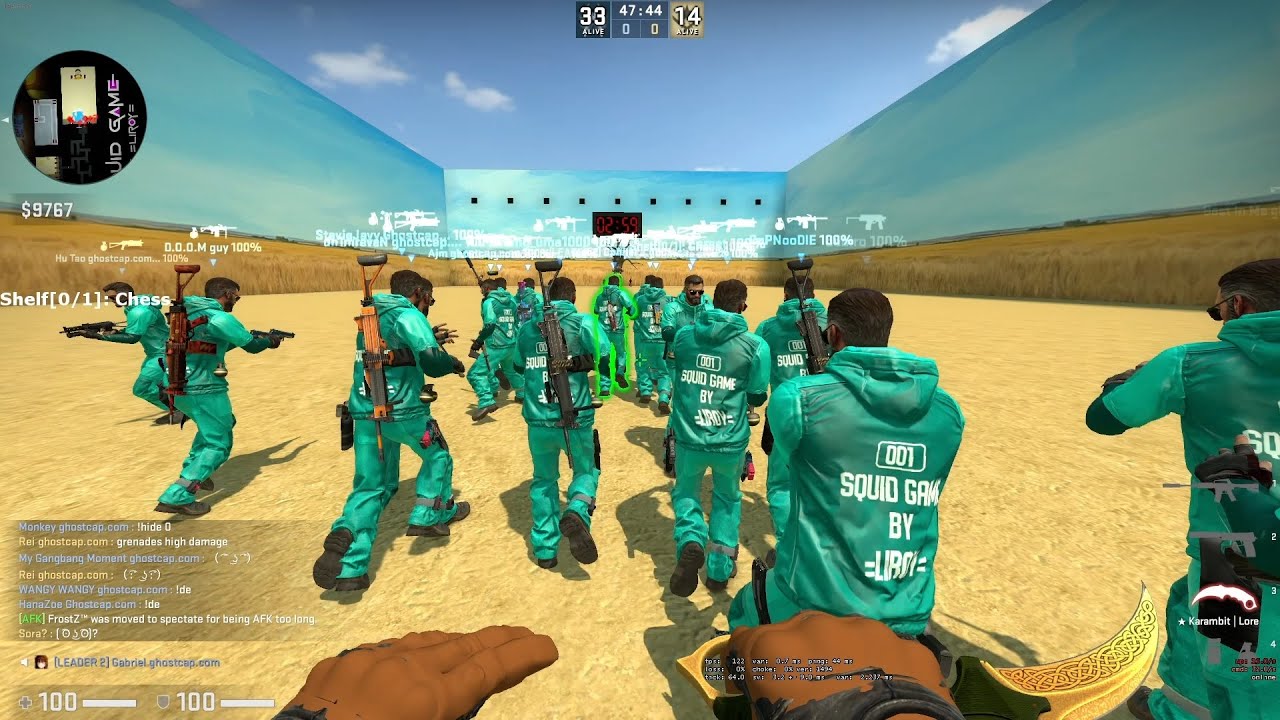 CSGO ZOMBIE ESCAPE ze squid game v1 On Ghostcap Server