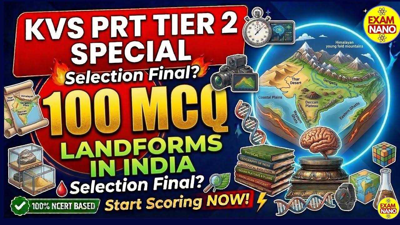 KVS TIER 2 TOP 100 MCQ | KVS PRT TIER 2 EVS TOP 100 MCQ | KVS PRT 2026 |KVS PRT TIER 2 EVS CLASS