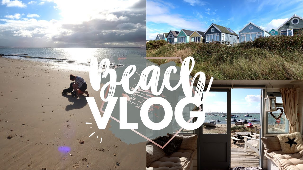 BEACH HUT VLOG 🏖 Seaside Glamping, Sunrise Dog Walk & Cosy Tiny Home Weekend • Dorset UK Retreat