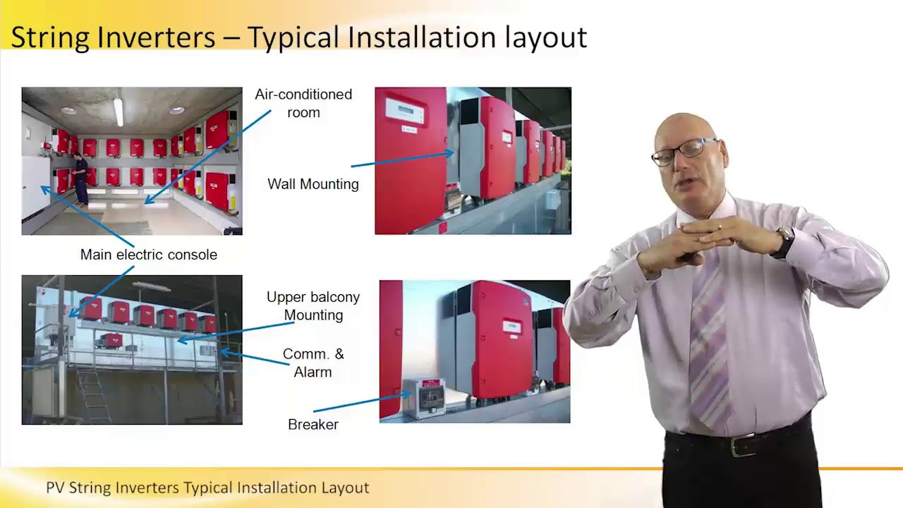 PV String Inverters Typical Installation Layout