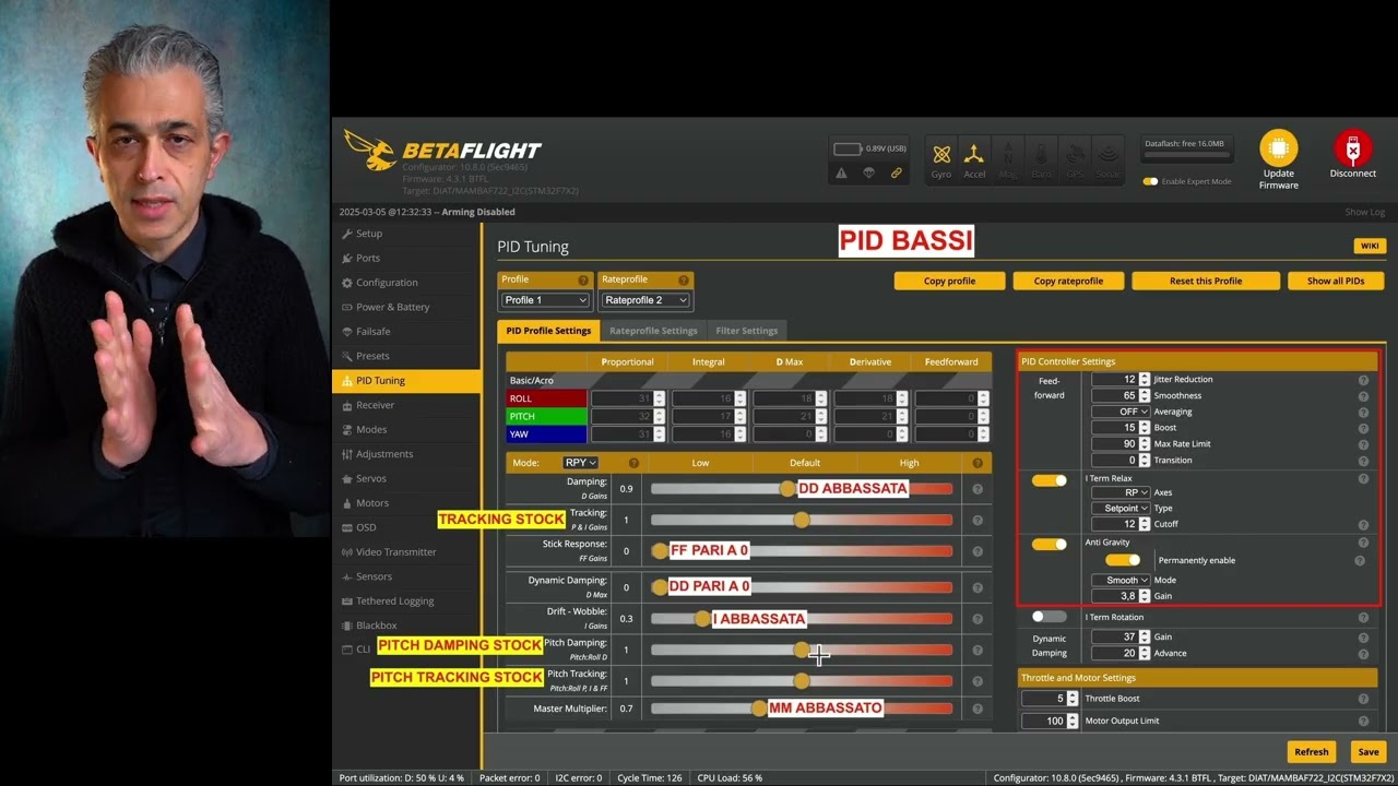 Tutorial 2 OVERVIEW - BLACKBOX - PID BASSI