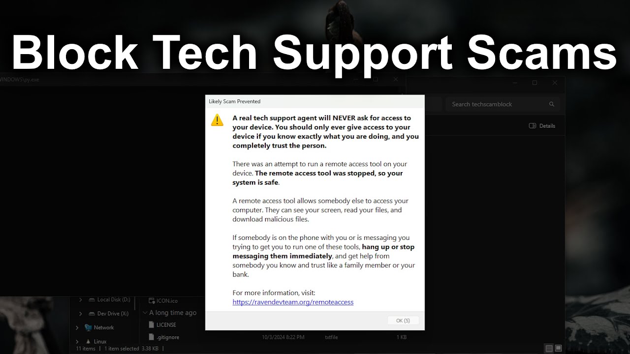 I Made a Tool to Block Tech Support Scams in 1 Click