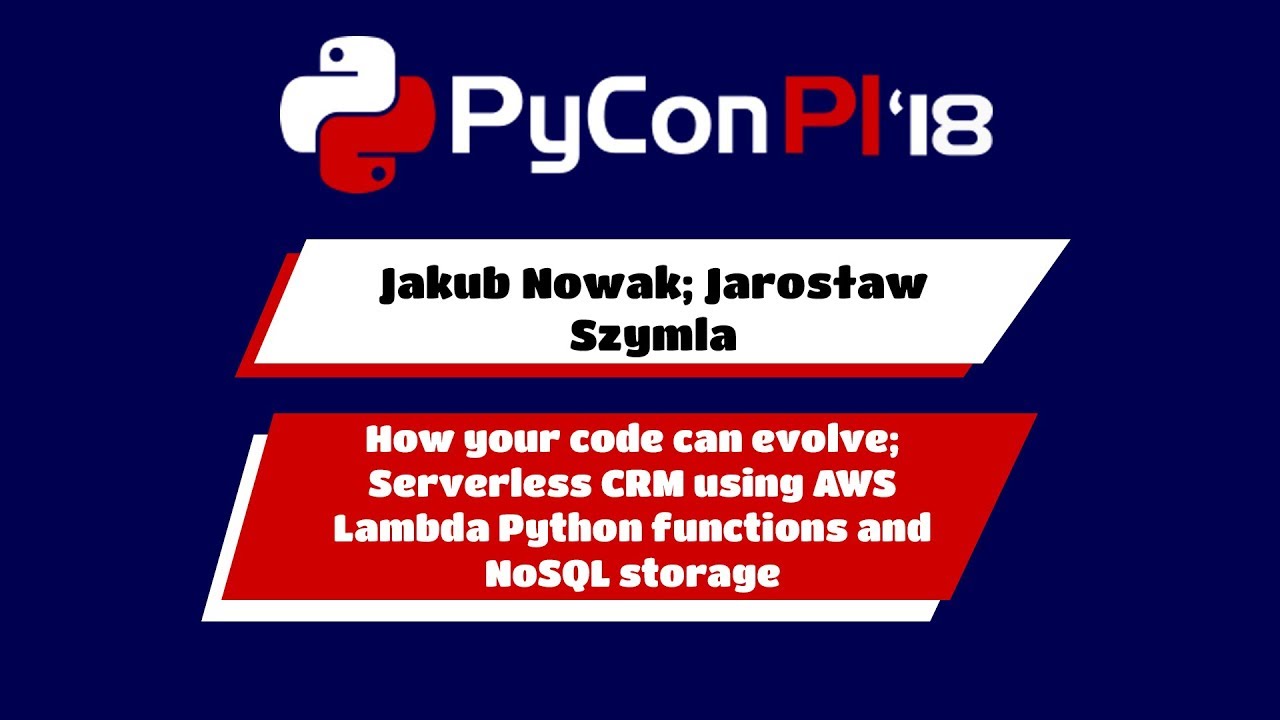How your code can evolve;  Serverless CRM using AWS Lambda Python functions and NoSQL storage