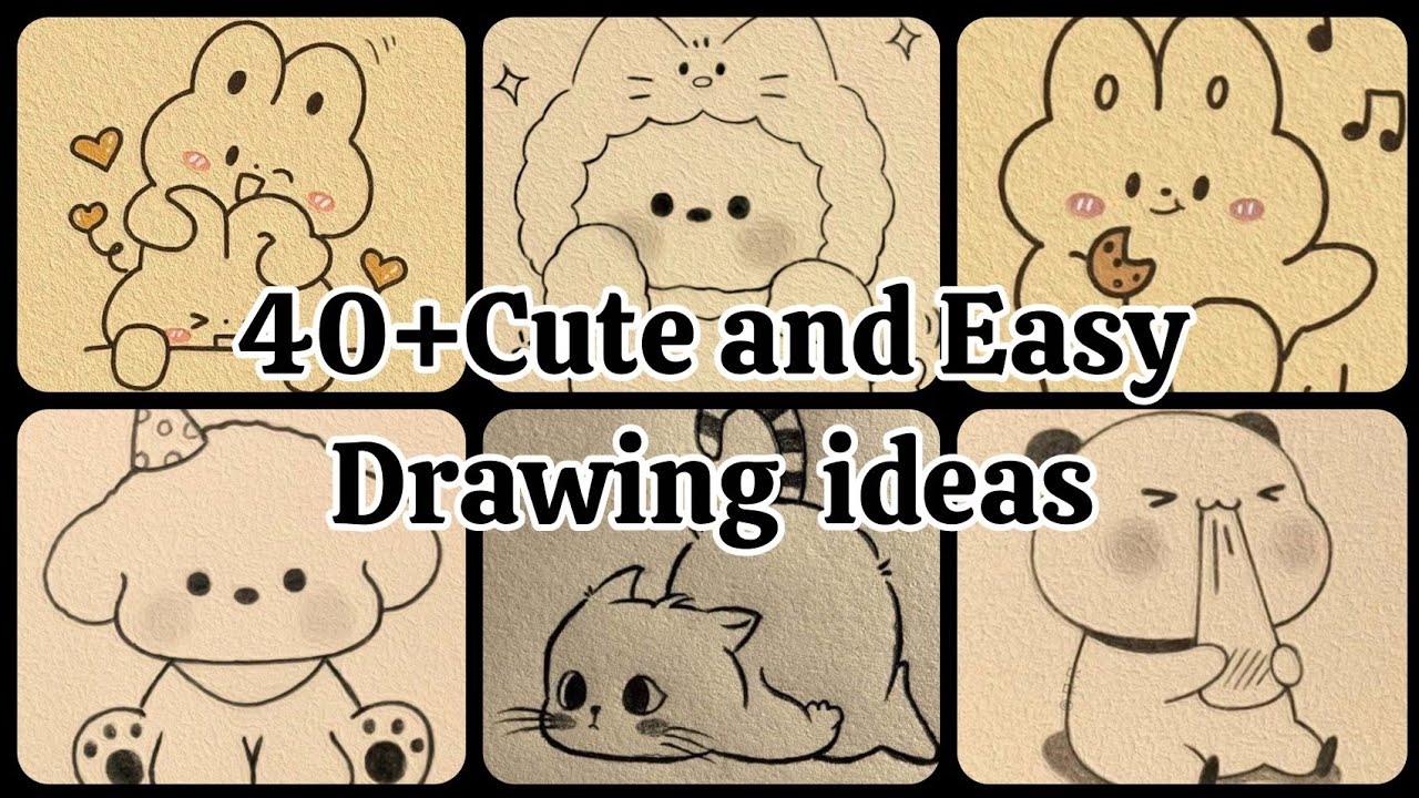 Must Watch! 40+ CUTE and Easy Drawing ideas for beginners 