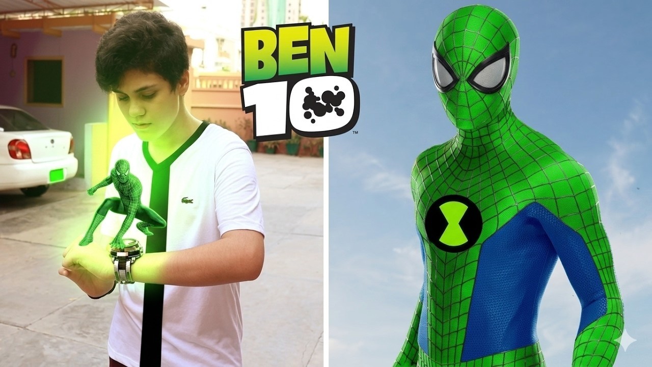 Бен 10 превращается в Человека-паука | Полный фильм
