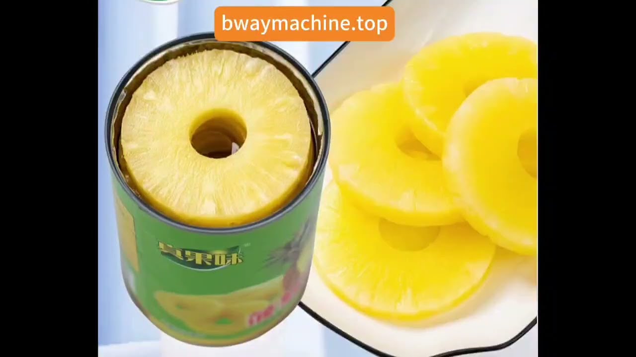 How to make canned pineapple ring--full processing line
