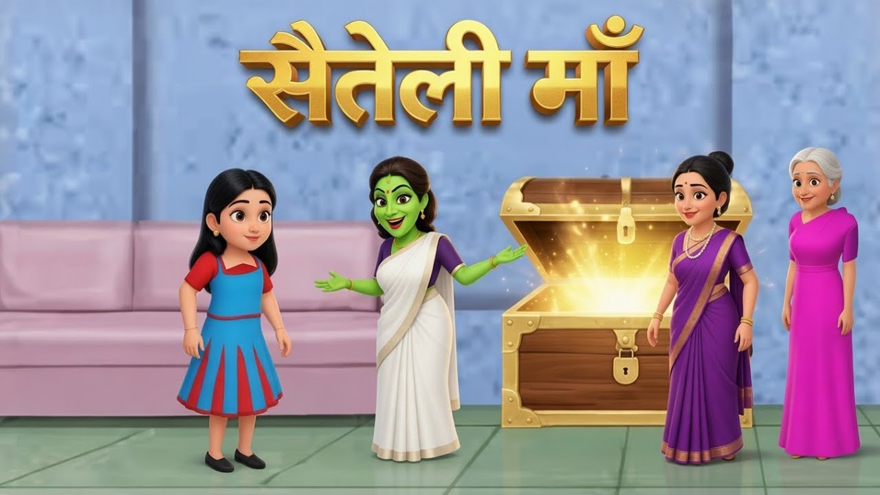 Sauteli Maa 🤰🏼❤️‍🩹| Hindi Moral Story | Saas Bahu Drama | Kids Cartoon 👑✨ | Desi Videsi Kahaniyan TV