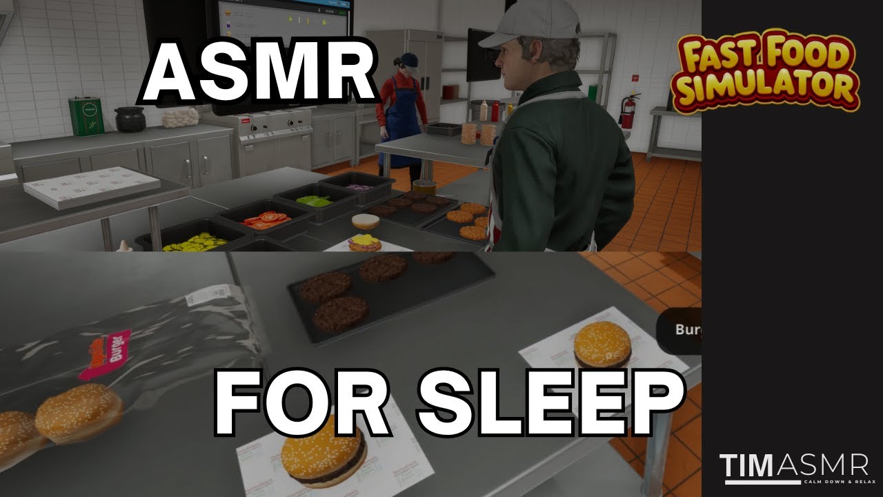 ASMR Making Burgers — Whispering, Clicking, Keyboard Sounds || ASMR Gaming