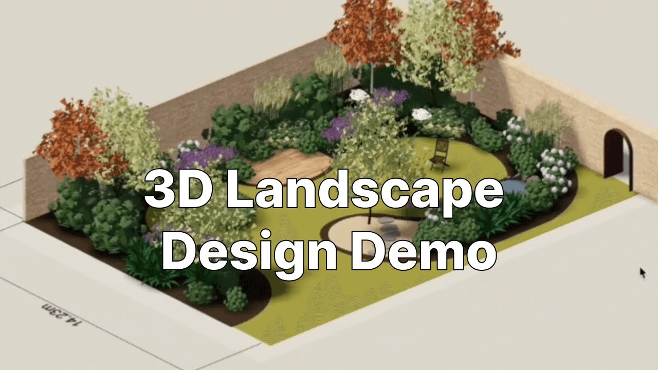Creating a landscape design in 3D with Arcadium for Free