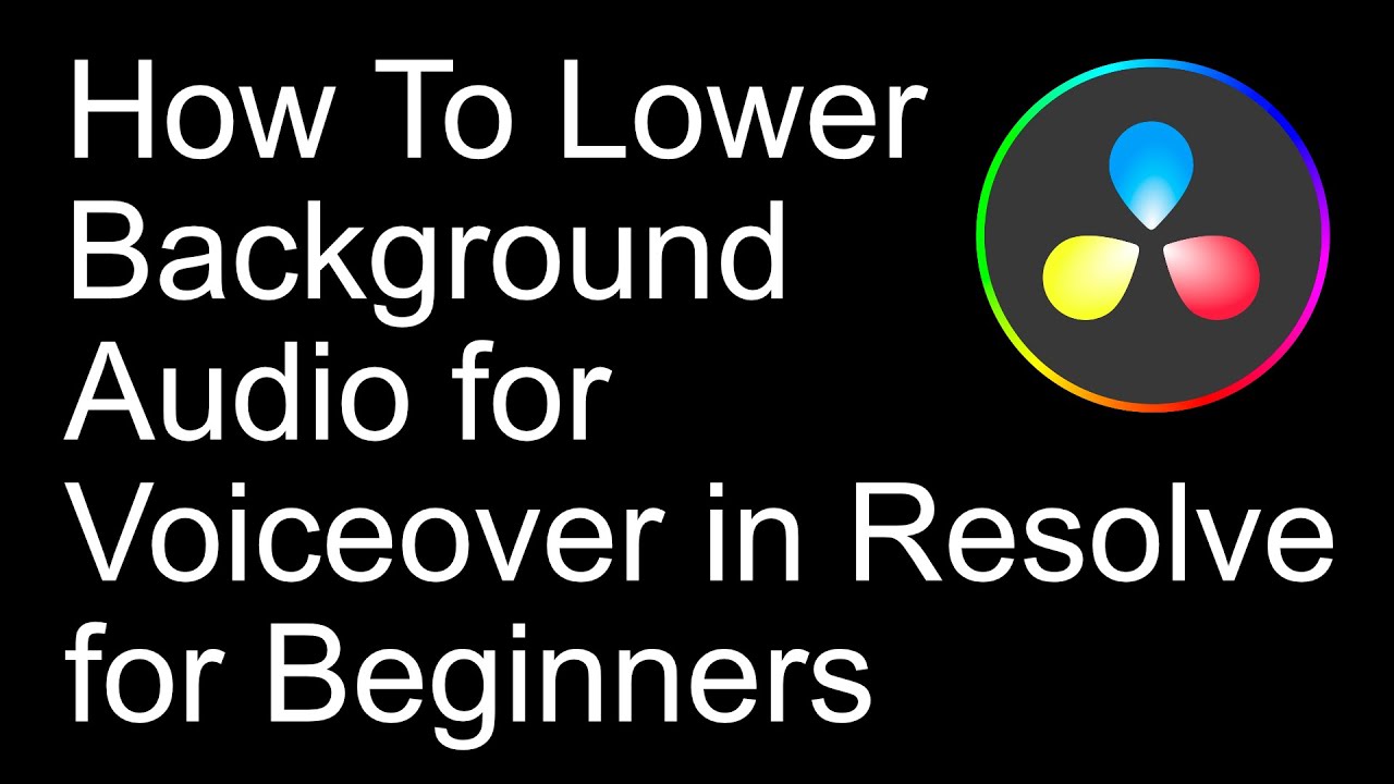 How To Lower Background Music Audio Track For Voiceover In DaVinci Resolve #contentcreator