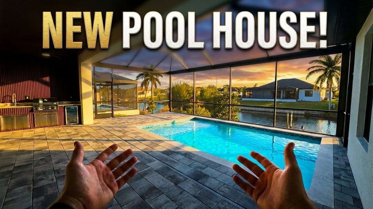 Tour This New Cape Coral Pool Home | Modern Kitchen