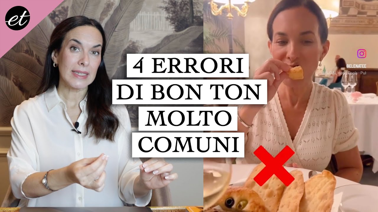 4 ERRORI COMUNISSIMI DI BON TON