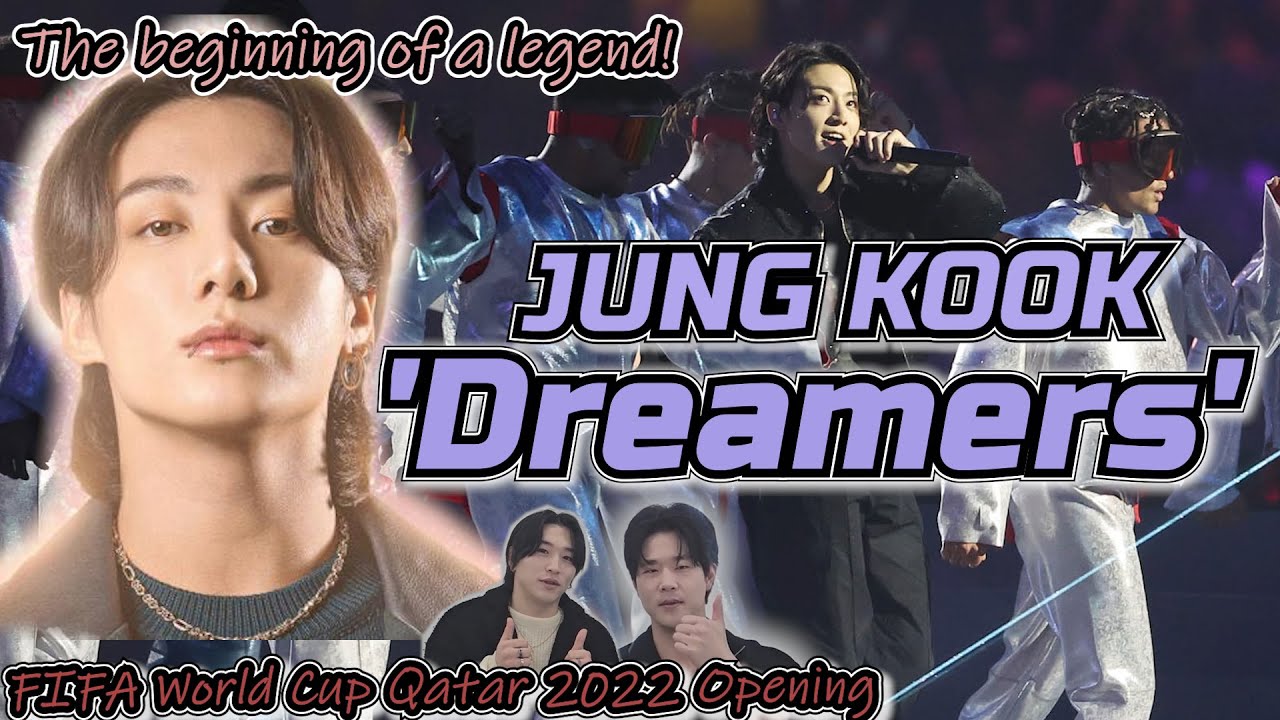 정국 (Jung Kook) 'Dreamers'  FIFA  World Cup Qatar 2022 Opening | 직캠 | Reaction Korean | ENG, SPA, POR