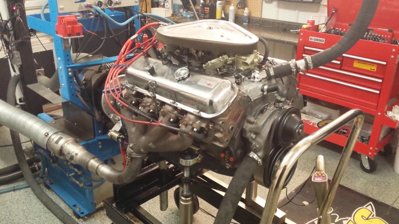 1969 435hp L71 427 Corvette engine 500HP dyno test