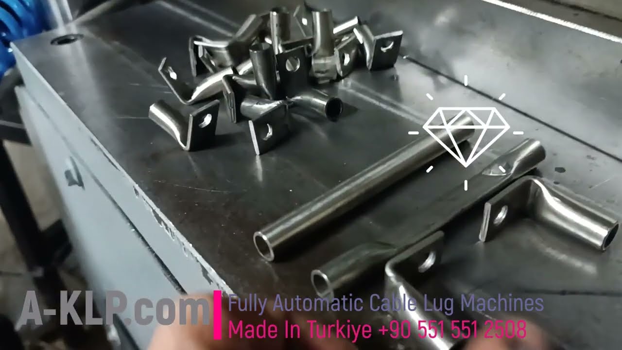 Fully automatic Cable Lug Machines 90 degree bend
