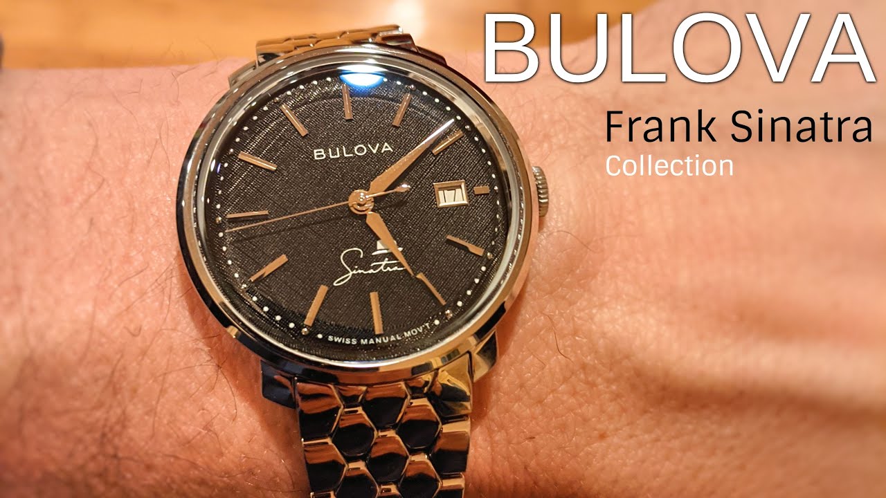 Коллекция BULOVA Frank Sinatra — швейцарские часы с ручным заводом — льняной циферблат — часы Fra...