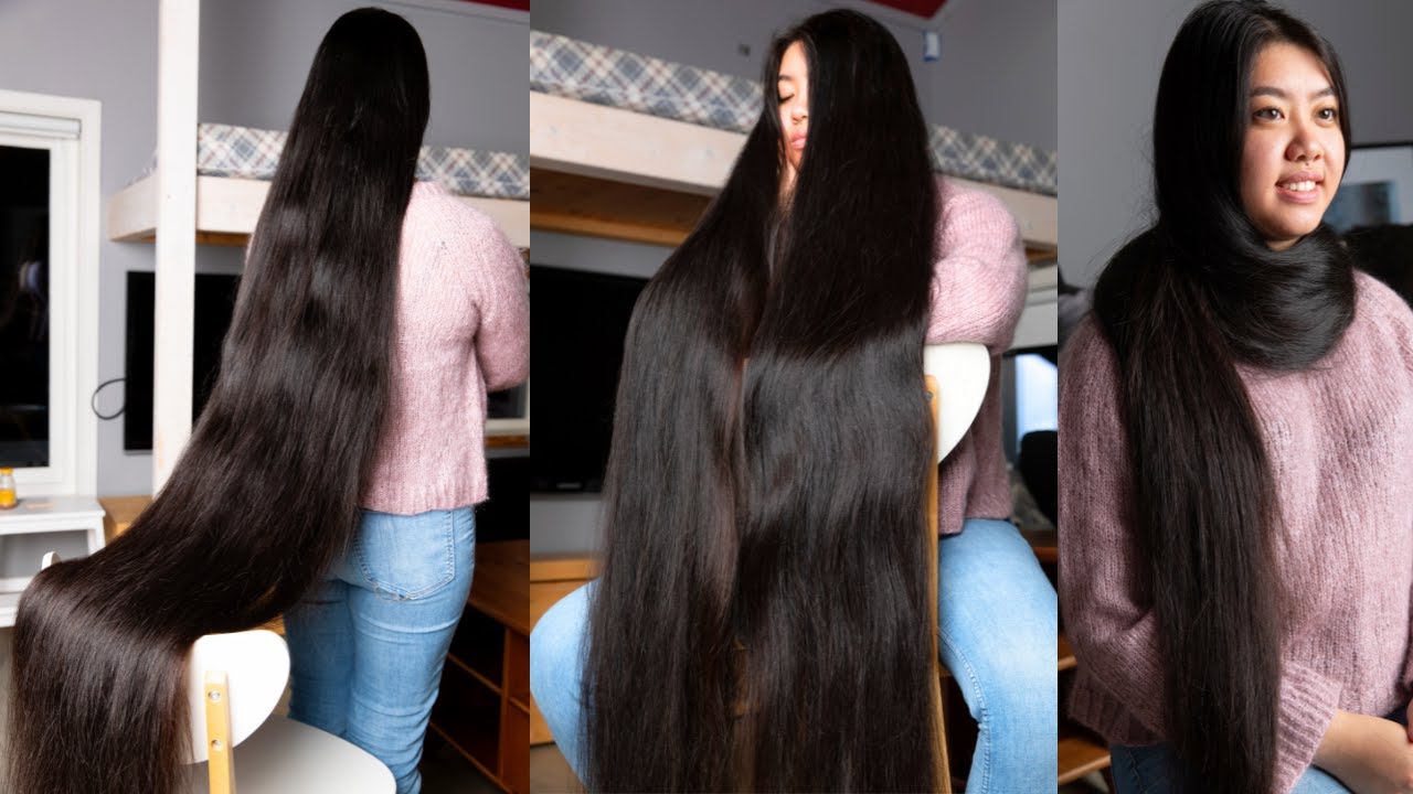 RealRapunzels | Isabell's Extreme Hair Chair Display Photoshoot (preview)