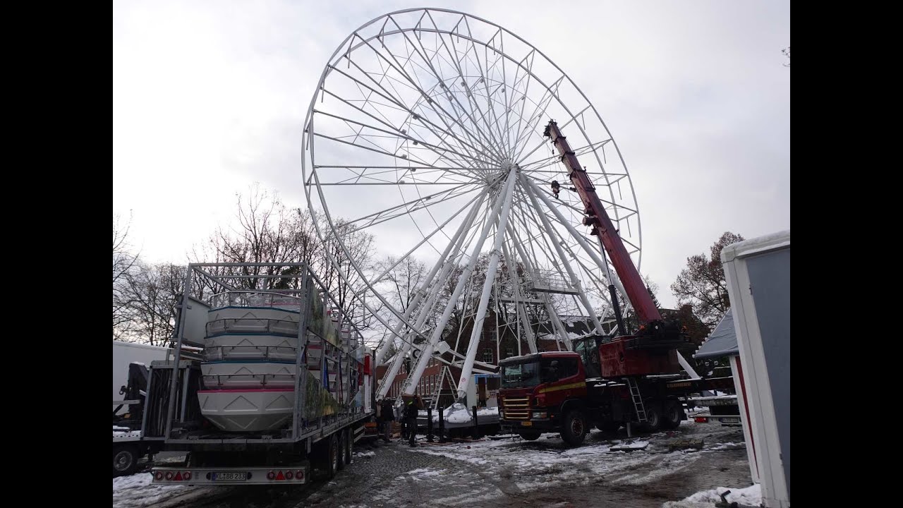 Leer Weihnachtsmarkt 2024 - Aufbau Teil - 2 🎡🎡🎡