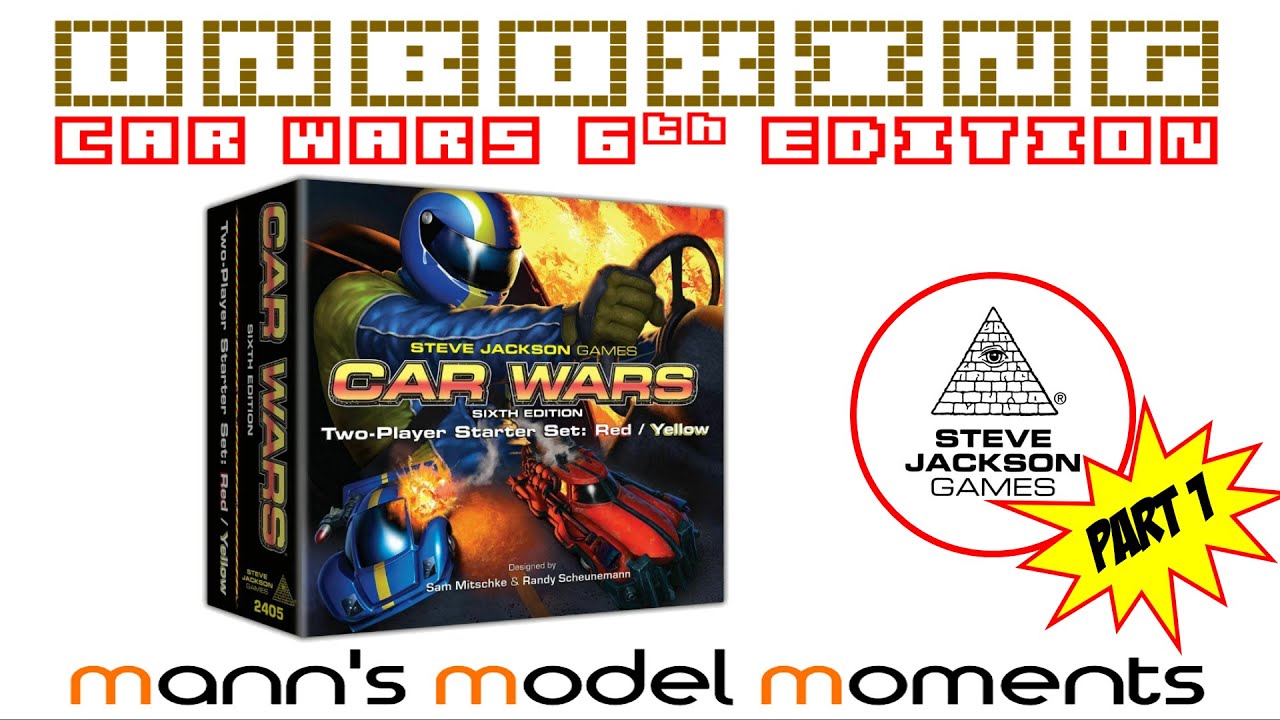 Car Wars by Steve Jackson Games Unboxing Part 1 - Core Box set from Double Ace Kickstarter