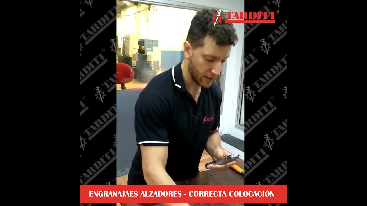 ENGRANAJES ALZADORES   COLOCACION