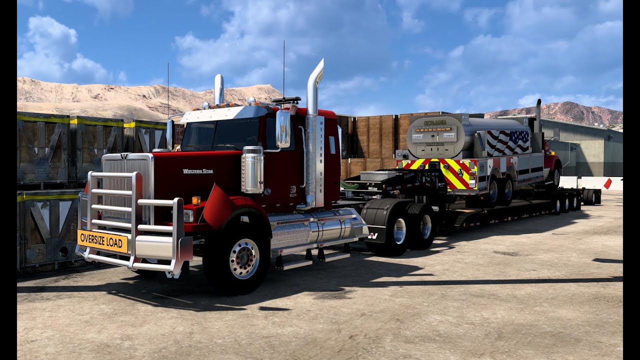 Fire Truck Delivery - Driving from Elko NV. to Ogden UT in | American Truck Simulator - ATS.