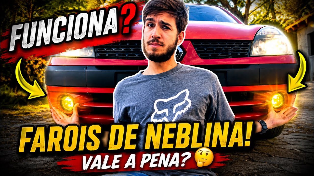 COMO INSTALAR FARÓIS DE NEBLINA, FUNCIONA??? DIY RENAULT CLIO #07 - FALCON PROJECTS