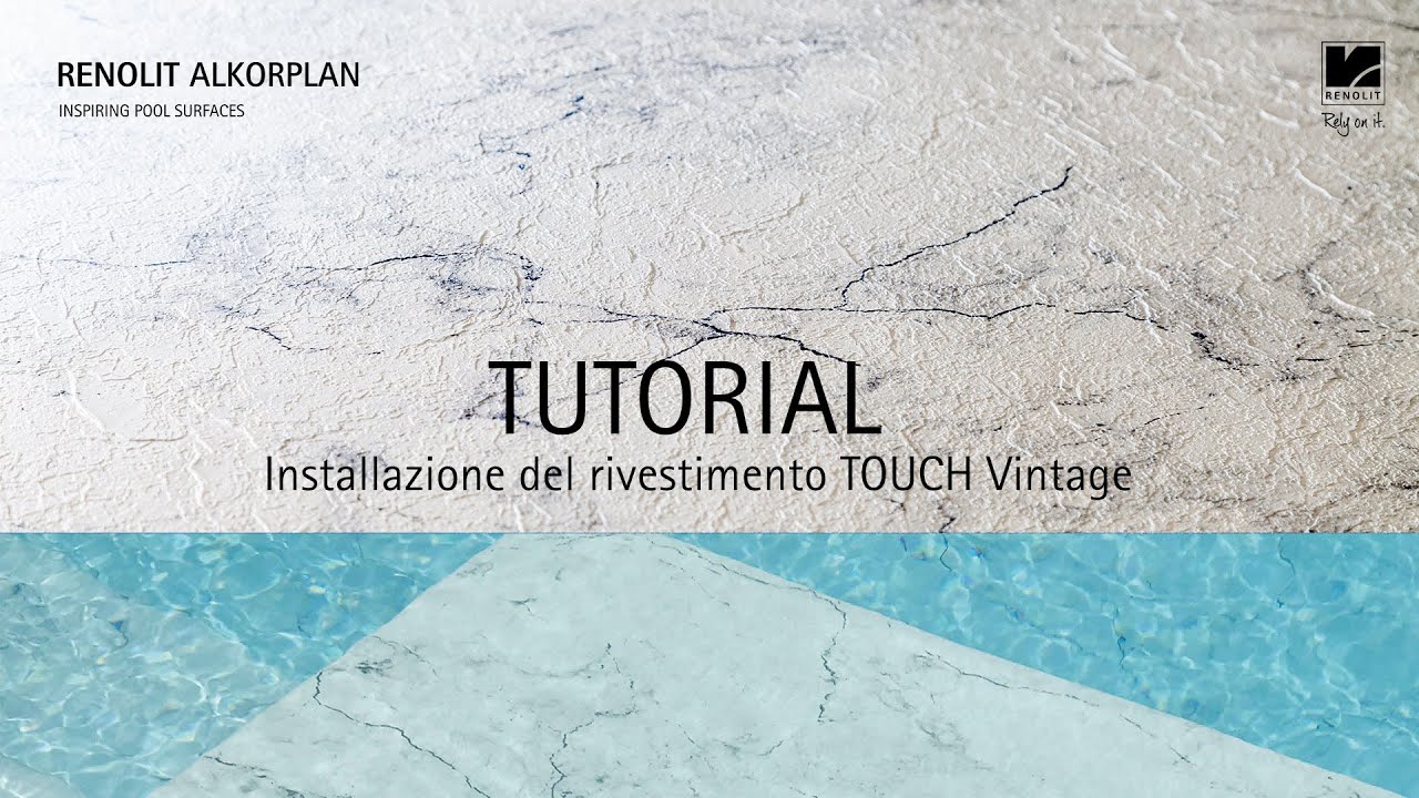 Come fare la posa della membrana armata per piscina RENOLIT ALKORPLAN TOUCH Vanity