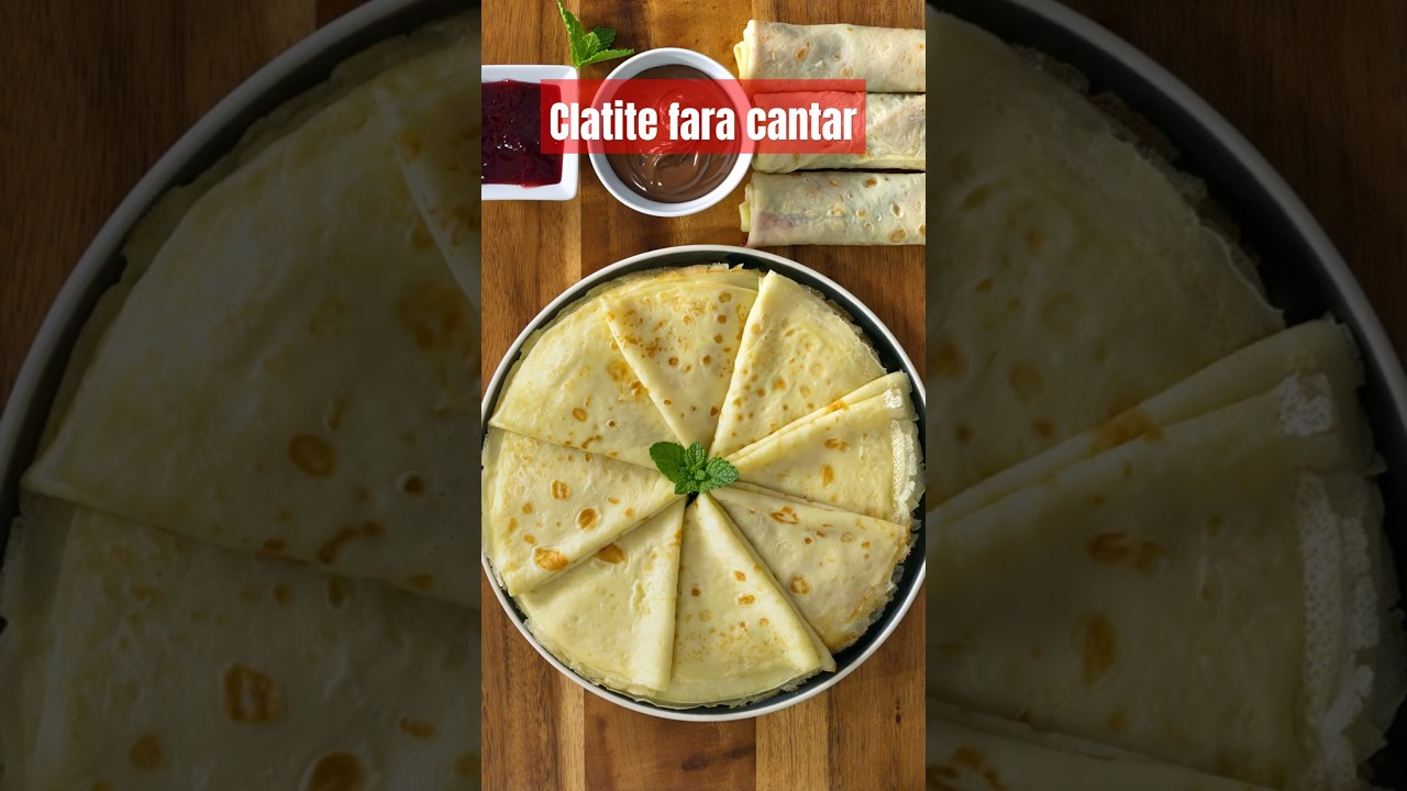 Reteta perfecta de clatite fara cantar moi si fragede de fiecare data #jamilacuisine