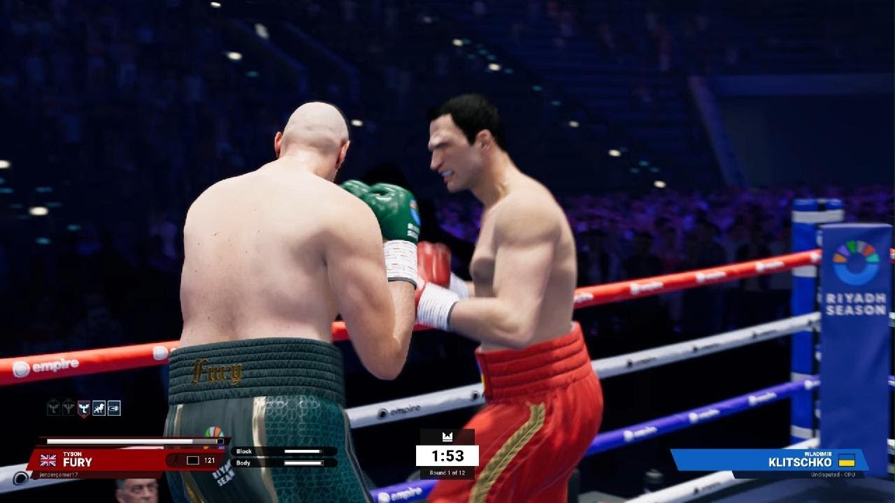 Undisputed_Boxing GAME tyson FURY VS WLADIMIR klitschko the rematch horrible ending HD