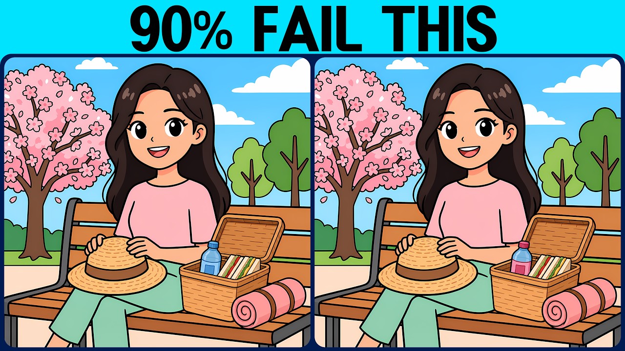 [Spot the Difference Brain Training] Try this slightly tricky puzzle.