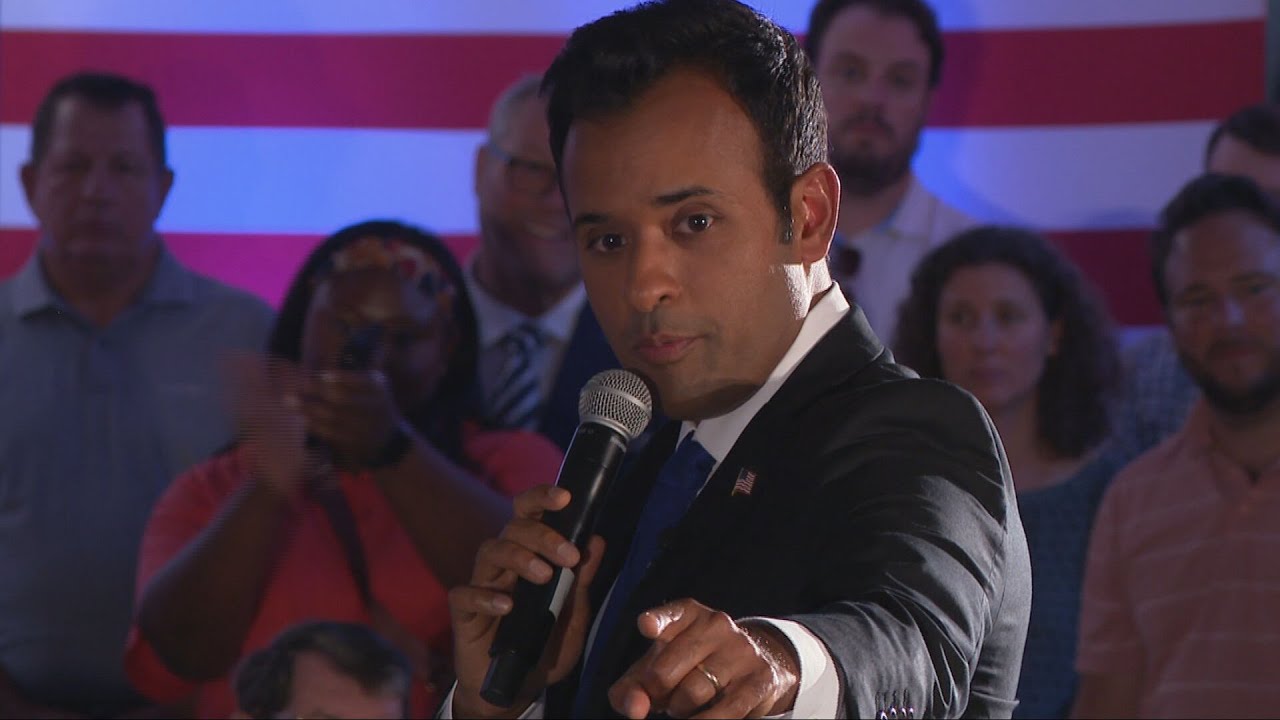 Vivek Ramaswamy speaks at town hall about downtown Cincinnati brawl
