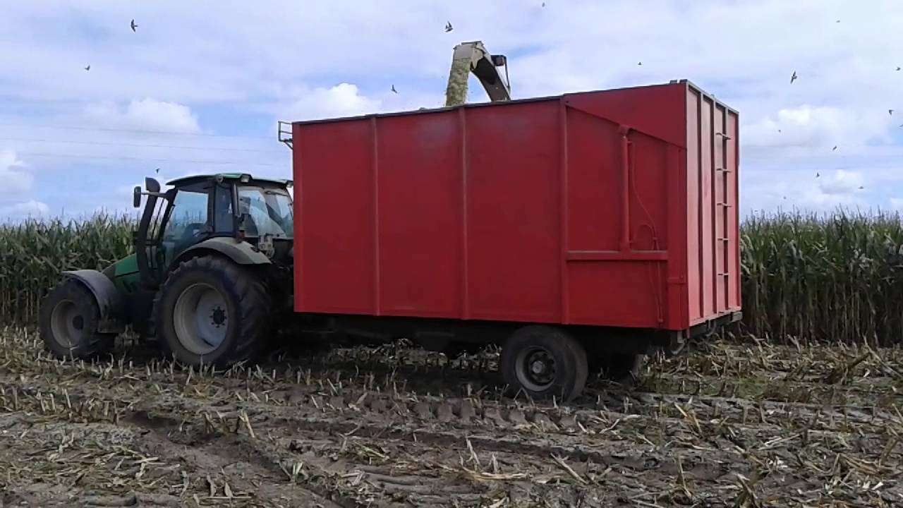 Claas jaguar 850 e deutz agrotron 135 mk3