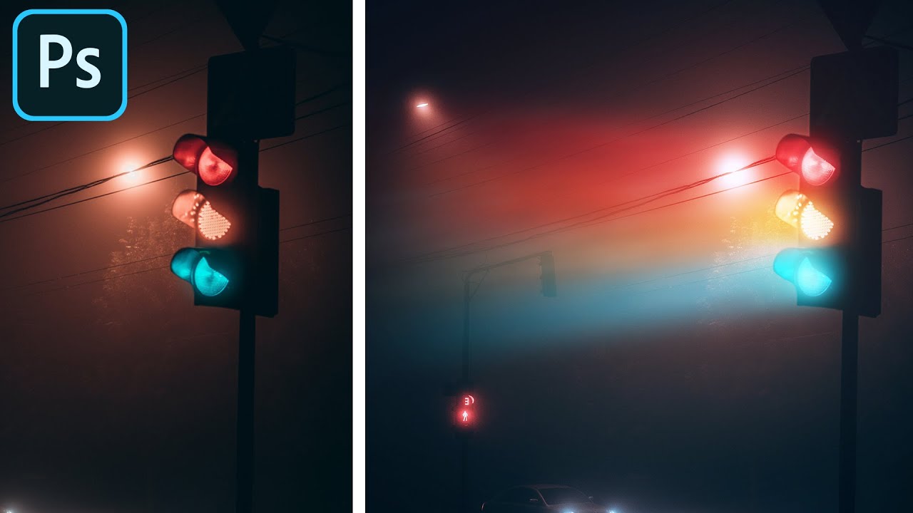 Glowing Light Beams - Lighting Effect in Photoshop