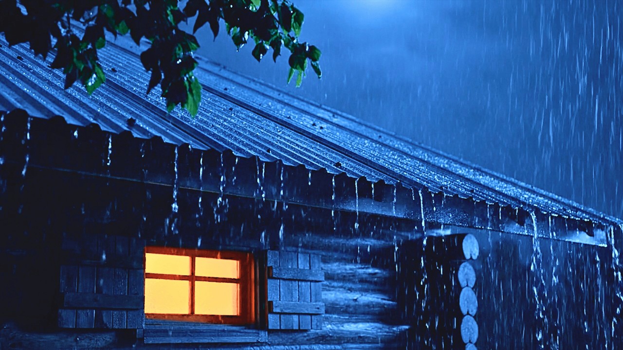 Heavy Rain and Powerful Thunder for Perfect Sleep| Rain Sounds for Deep Sleeping and Calm Your Mind