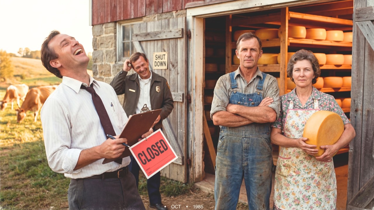 The Milk Inspector Shut Down His Farm — 2 Years Later His Cheese Won a National Award
