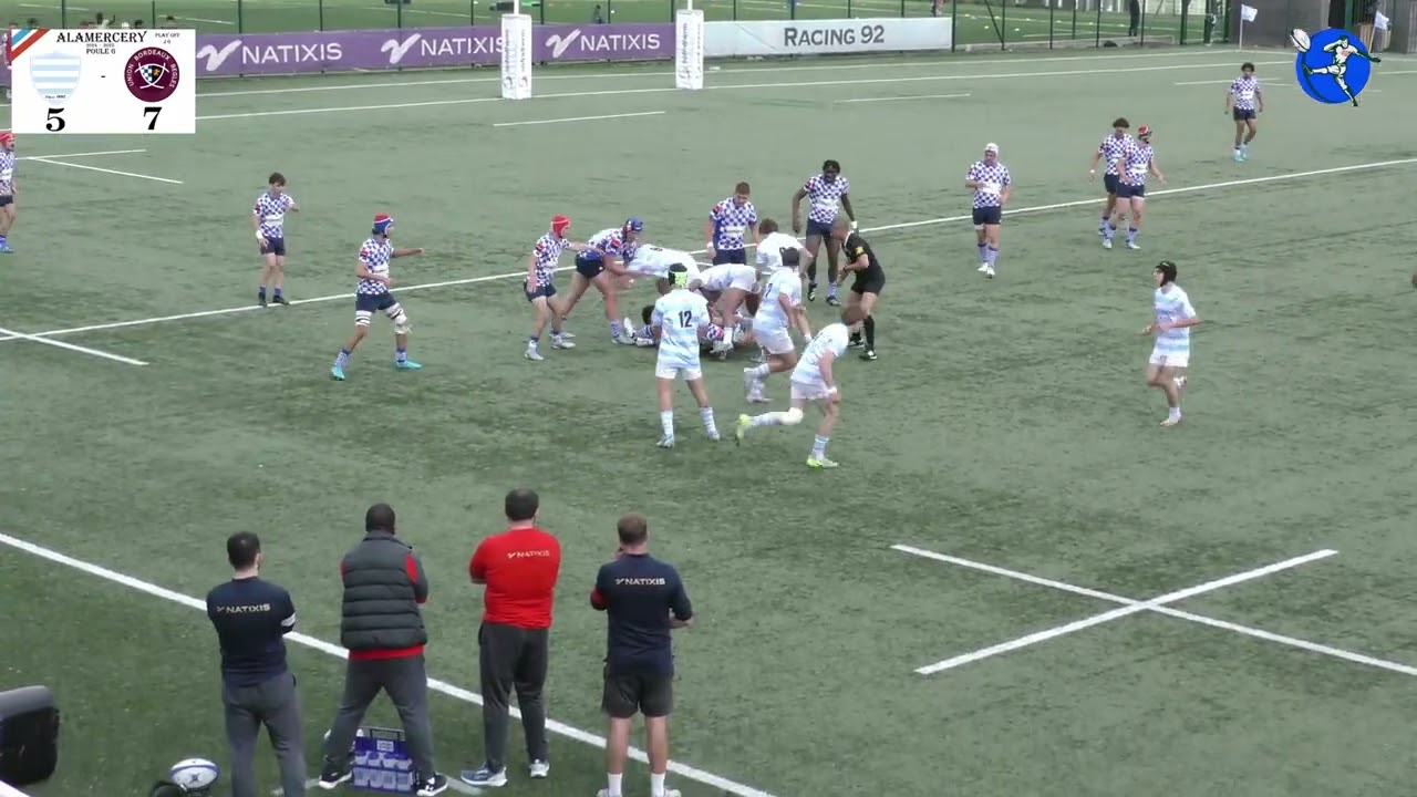 RACING vs UBB  CHAMPIONNAT DE FRANCE ELITE  ALAMERCERY 2024-2025  PLAY OFF J6