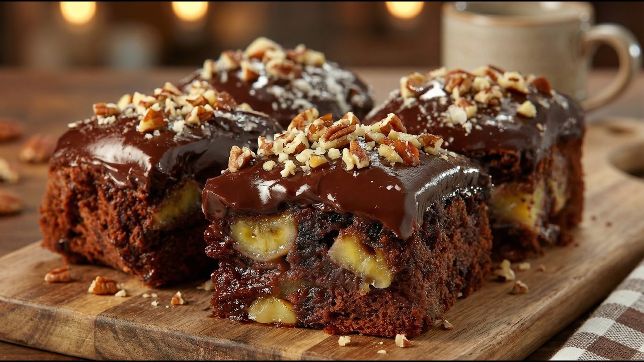 Haferflocken, Kakao und Banane! Ein zucker- und mehlfreies Dessert in 5 Minuten!