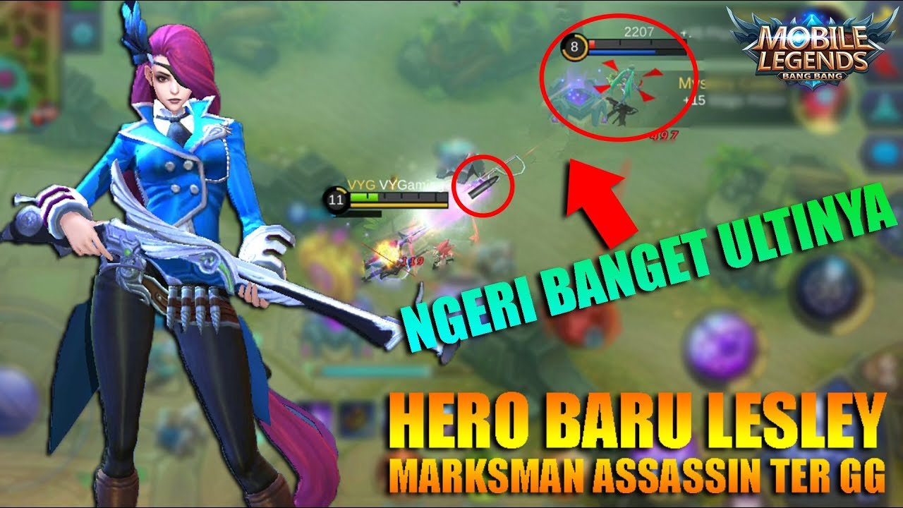 HERO BARU SNIPER LESLEY ULTINYA SADIS BANGET ANJAY - Mobile Legends Indonesia