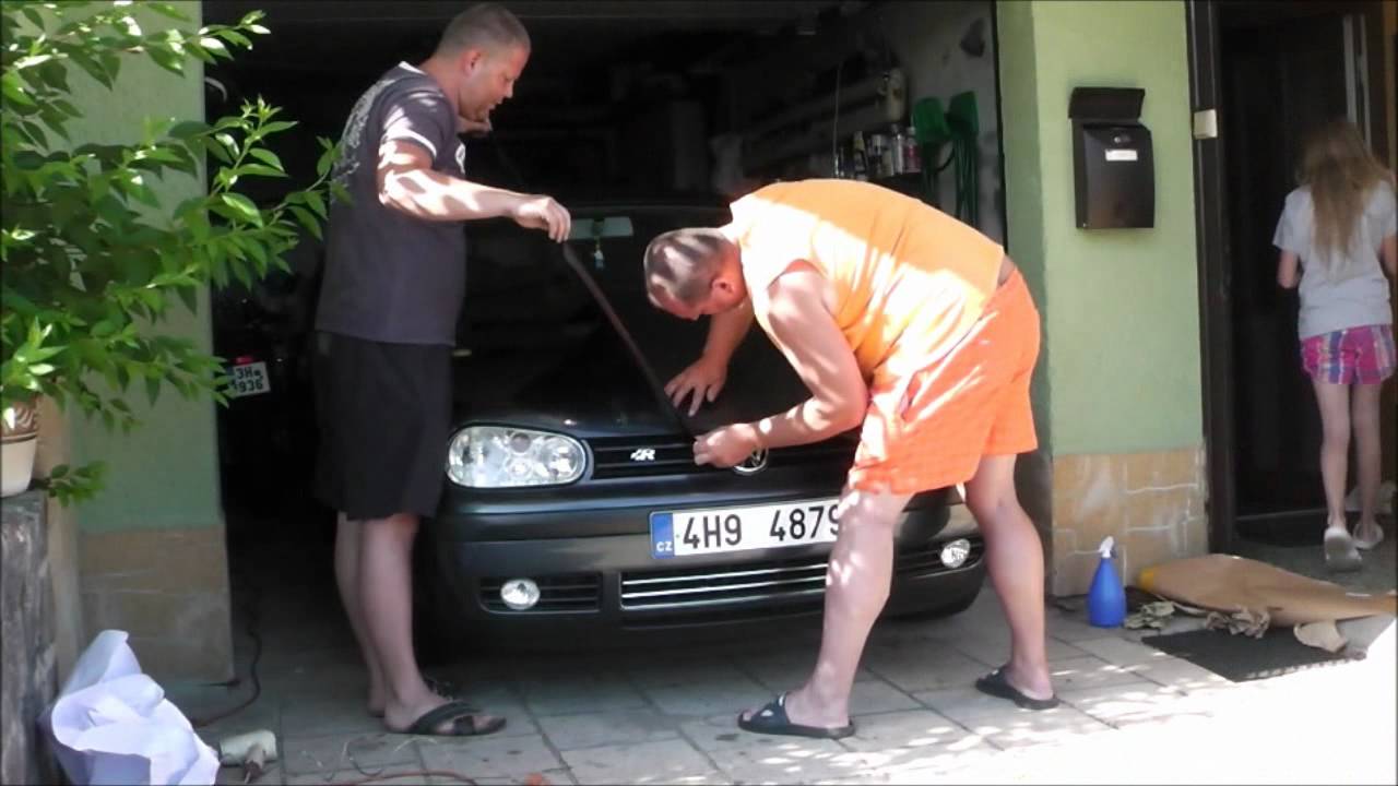 carbon 3D lepení na VW Golf IV