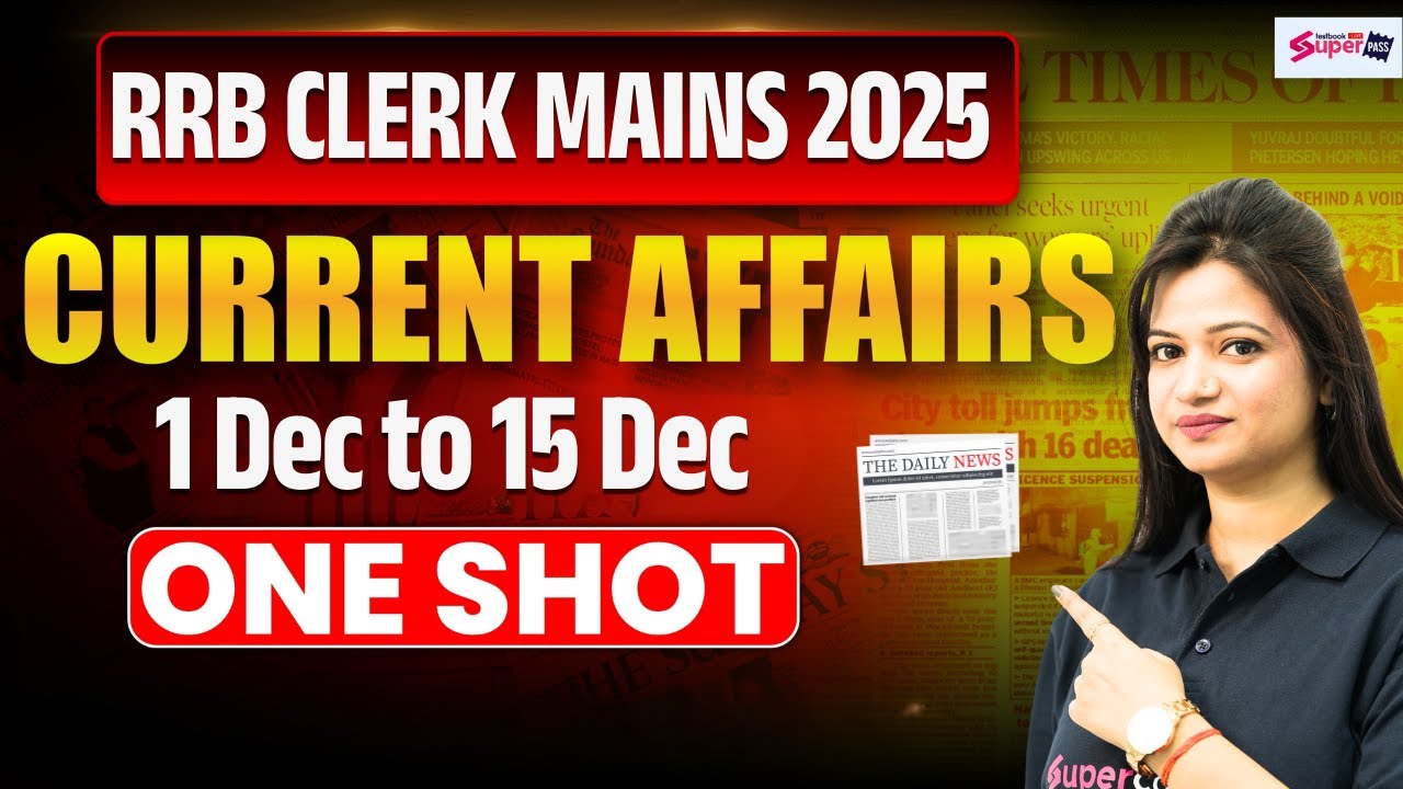 Current Affairs | 1 to 15 Dec 2025 Current Affairs | Daily Current Affairs 2026 | by Priya Mam