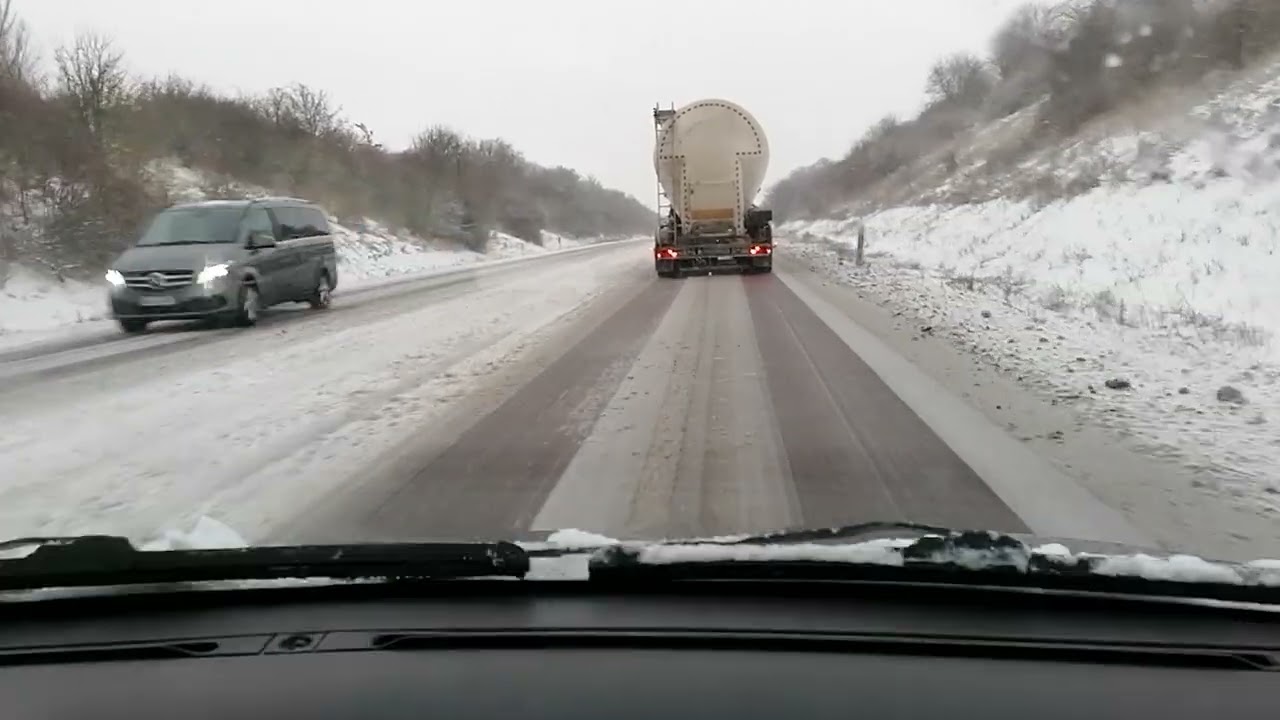 Autofahrt im Winter👍🙂❄️ von Lutherstadt Eisleben nach Rothenschirmbach 26.01.2026