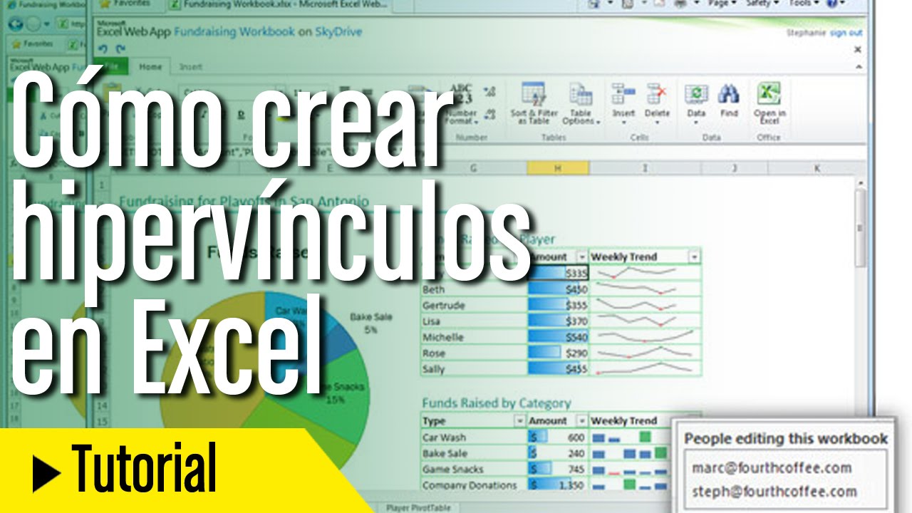 Tutorial Excel en espa&ntilde;ol: C&oacute;mo crear hiperv&iacute;nculos entre celdas y hojas