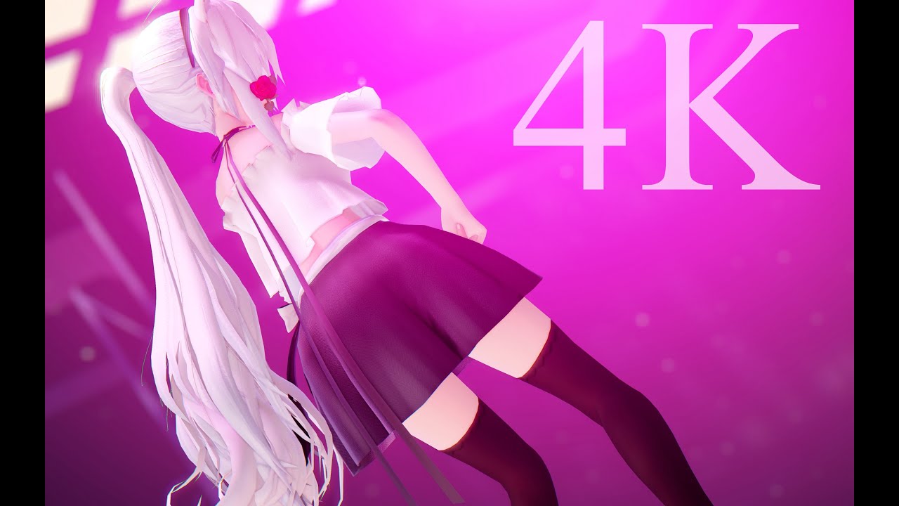 【VOCALOID MMD/4K/60FPS】Yowane Haku【Wiggle Wiggle】